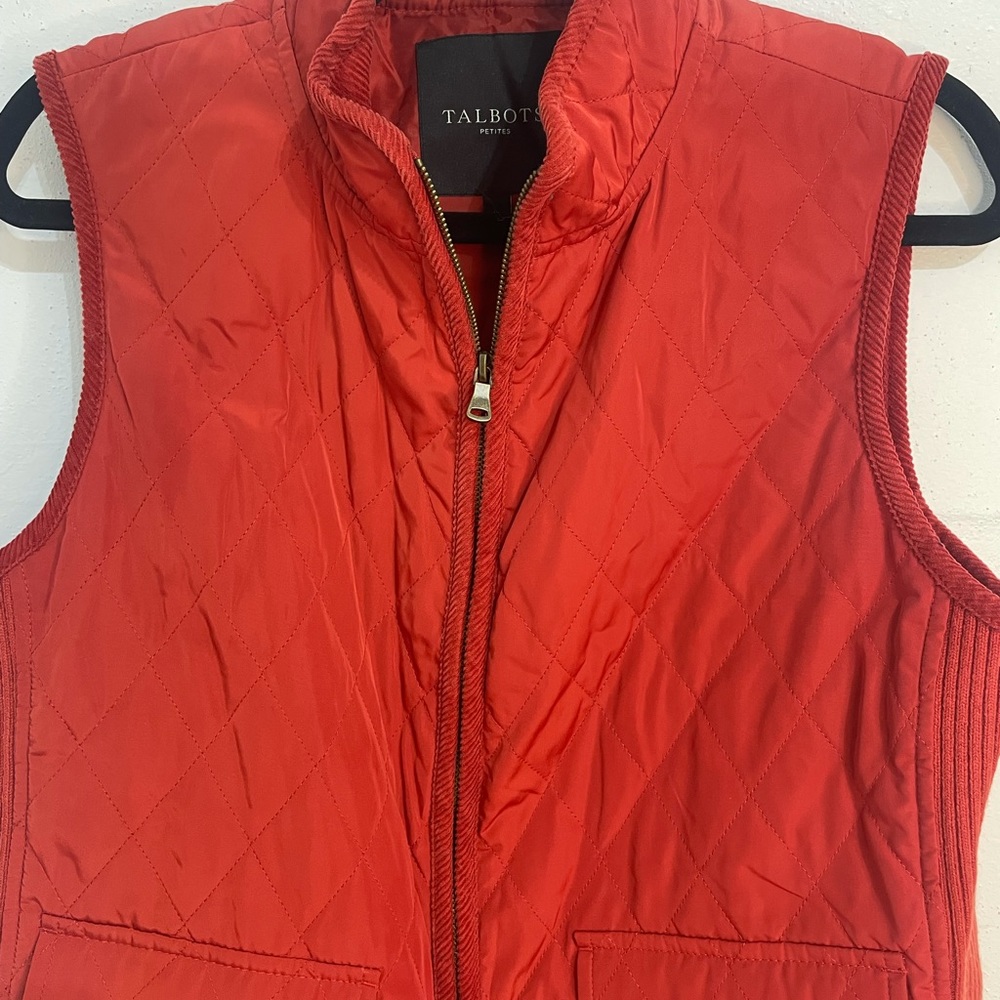 Talbots Petite Quilted Vest SZ M